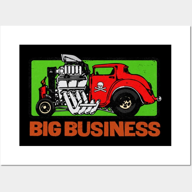 Vintage Hot Rod Business Wall Art by Kujo Vintage